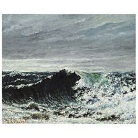 legendarte - cuadro lienzo impresion digital - la ola - gustave courbet - decoracion pared cm 50x60