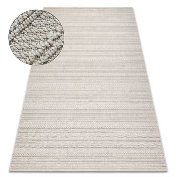 Alfombra Jersey 19233 Crema - Líneas, Estructural, Lazo Boho 200x290 Cm