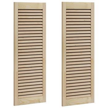 Puerta De Armario Con Puerta 2 Uds. Natural 110 X 2,1 X 39,5 Cm Vidaxl