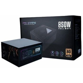 Fuente de Alimentación ProGaming 850 W Certificación 80 Plus Gold PFC Activo Ventilador 140mm