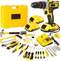 taladro atornillador de impacto inalambrico de 21 v juego de accesorios de 120 piezas par de 45 nm juego de embrague 253 con mandril de 38 pulgadas de 2 velocidades destornillador electrico