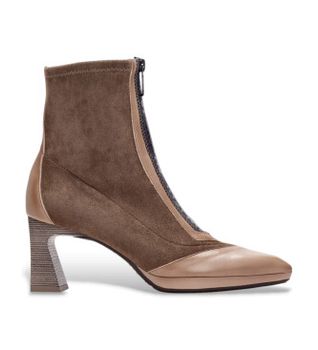 Hispanitas para mujer. HI254186 Botines de Piel Atlanta Soho marrón (42), 3 a 5cm, Cremallera, Casual