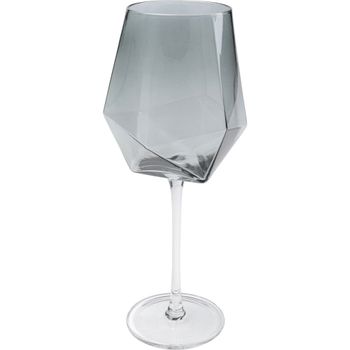 Juego de 4 - Copa de vino de cristal ahumado
