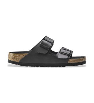 Birkenstock para mujer. 1019069 Sandalias Arizona (Ajuste Estrecho) negro (39), Plano, Ninguno, Casual