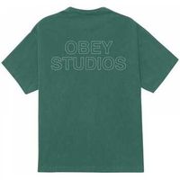 obey camiseta studios outline para hombre