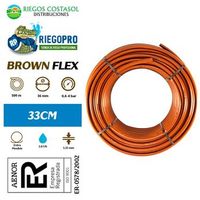 tuberia autocompensante marron a 33cm 100 metros brownflex