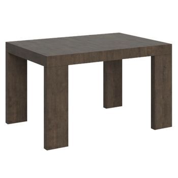 Mesa Rectangular Extensible Para 4 A 10 Personas L 130 A 234 Cm Madera Oscura Ribo-soporte 2 Pies