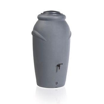 Barril Agua Lluvia 210l Aquacan Baby Plástico Gris Grafito, 59,6x56x118,3cm
