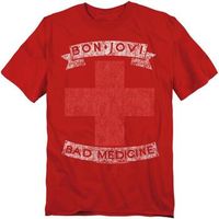 bon jovi camiseta bad medicine para hombre