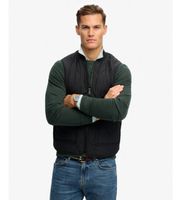 superdry para hombre m5012211a chaleco military liner negro xl casual poliester