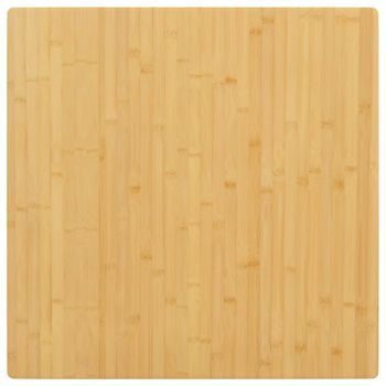 Tablero De Mesa De Bambú 70x70x4 Cm Vidaxl