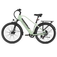 bicicleta electrica hibrida bekup v2 cuadro de 26 con acceso central verde