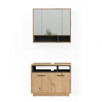 conjunto de muebles de bano beatrice 2 piezas vicco