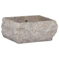 lavabo gris marmol 30x30x13 cm vidaxl