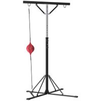 sportnow soporte de saco de boxeo ajustable en altura con bola rapida estructura de metal 160l x 145w x 175-220h cm negro
