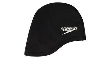 Gorro de poliester  p   strong speedo  strong   p para ninos negro