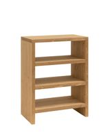 estanteria zapatero de madera de abeto roble medio 80x60cm
