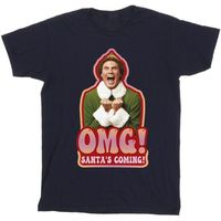 elf camiseta santa is coming para nino