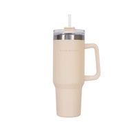 botella termica con pajita acero inoxidable 118 litros beige