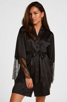 Hunkemöller Kimono Satin Negro