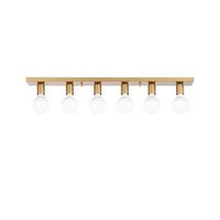 lampara de techo mirro-12227 oro metal 91x10x10 cm