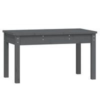 banco de jardin  banco de exterior  silla de jardin madera maciza pino gris 80x44x45 cm