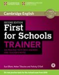 first for schools trainer. six practice tests with answers and teacher