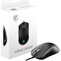 raton msi forge gm320 gaming cable usb 12800 dpi negro rgb 6 botones