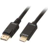 cable adaptador lindy displayport a hdmi 4k 30 hz 05 m