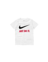 camiseta nike sportswear swoosh just do it infantil white