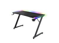 mesa gaming - trust gxt710 iluminacion rgb cargador inalambrico negro