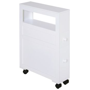 Armario de baño 16x52x71.5 cm blanco