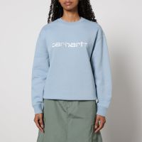 carhartt wip logo cotton-blend jersey sweatshirt - s