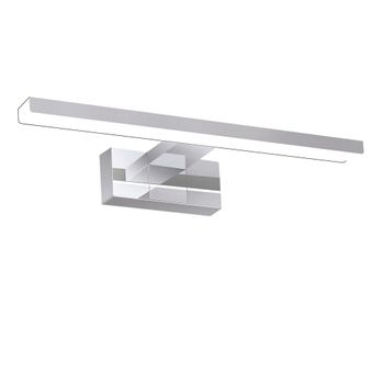 Marie - aplique de pared de metal, color plata, 30 cm