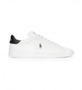 Polo Ralph Lauren para hombre. 809829824005 Zapatillas Heritage Athletic blanco (42), Piel, Plano, Cordones, Casual