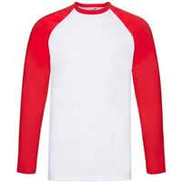 fruit of the loom camiseta manga larga baseball para hombre