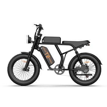 Bicicleta Eléctrica Urlife T2  - Motor 250w Batería 48v 15.6ah Pedal Asistido Modo De Asistencia Al Pedaleo - Negro