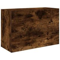 mueble de pared bano  armario de bano madera ingenieria roble ahumado 60x25x40cm
