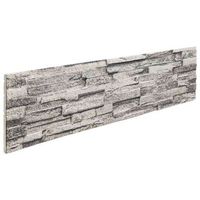 paneles de pared 10 uds 100 x 25 cm gris claro espuma eps vidaxl
