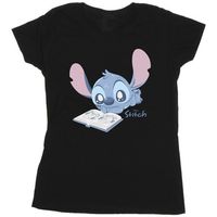 disney camiseta reading lying down para mujer