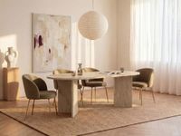 mesa de comedor madera beige