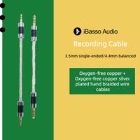 cable de audio ibasso de 35 mm de un solo extremo y 44 mm balanceado cable de grabacion cable de senal para amplificador de auriculares con decodificador para ibasso pb6