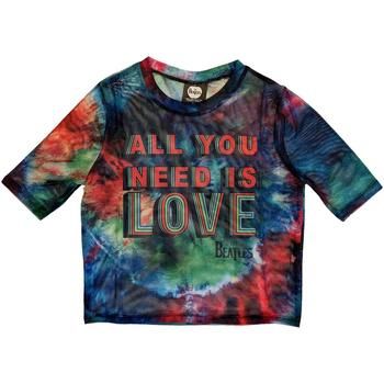 The Beatles Camiseta manga larga All You Need Is Love para mujer