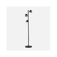 pie salon ortiga 3xgx53 negro 27w 2400lm orientable con bombillas 142x25x25 cm