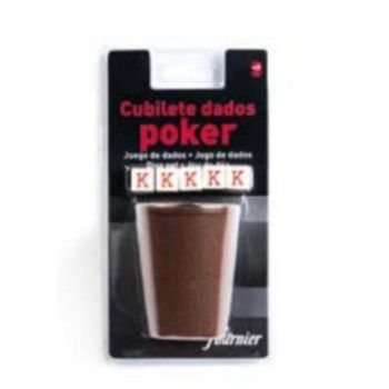 Juego de Azar Fournier Cubilete y Dados de Poker F29451