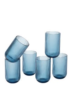 Vaso de trago largo merlot azul  h13xb8xl8cm