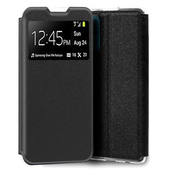 Cool Funda Flip Cover Liso Negro para Realme 9i