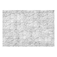 papel pintado 3d - white brick 200x140 cm
