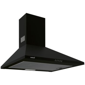 Campana extractora Cata OMEGA II 600 BK Conducción 60cm silenciosa con LED y filtros lavables