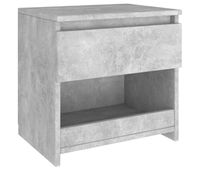 vidaxl mesita de noche madera ingenieria gris hormigon 40x30x39 cm